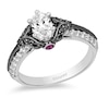 Thumbnail Image 1 of Previously Owned - Enchanted Disney Villains Evil Queen 1 CT. T.W. Oval Diamond Ring in 14K White Gold with Rhodium