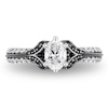 Thumbnail Image 4 of Previously Owned - Enchanted Disney Villains Evil Queen 1 CT. T.W. Oval Diamond Ring in 14K White Gold with Rhodium