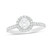 Thumbnail Image 1 of Previously Owned - 1-1/5 CT. T.W. Diamond Frame Engagement Ring in 14K White Gold