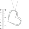 Thumbnail Image 4 of Previously Owned - The Kindred Heart from Vera Wang Love Collection 5/8 CT. T.W. Diamond Pendant in Sterling Silver