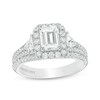 Thumbnail Image 1 of Previously Owned - Vera Wang Love Collection 2-1/4 CT. T.W. Emerald-Cut Diamond Engagement Ring in 14K White Gold