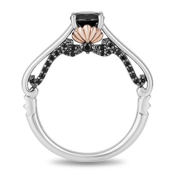 Previously Owned - Enchanted Disney Villains Ursula 1-1/4 CT. T.w. Black Diamond Ring in 14K Two-Tone Gold