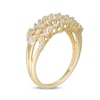 Thumbnail Image 2 of Previously Owned - 1/2 CT. T.W. Baguette and Round Diamond Multi-Row Geometric Ring in 10K Gold