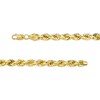 Thumbnail Image 2 of Previously Owned - 5.0mm Glitter Rope Chain Necklace in Hollow 10K Gold - 24"