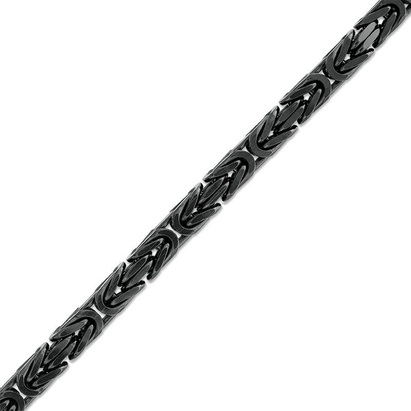 Main Image 1 of Previously Owned - Made in Italy 140 Gauge Byzantine Chain Bracelet in Sterling Silver - 8.5"