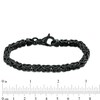 Thumbnail Image 4 of Previously Owned - Made in Italy 140 Gauge Byzantine Chain Bracelet in Sterling Silver - 8.5"
