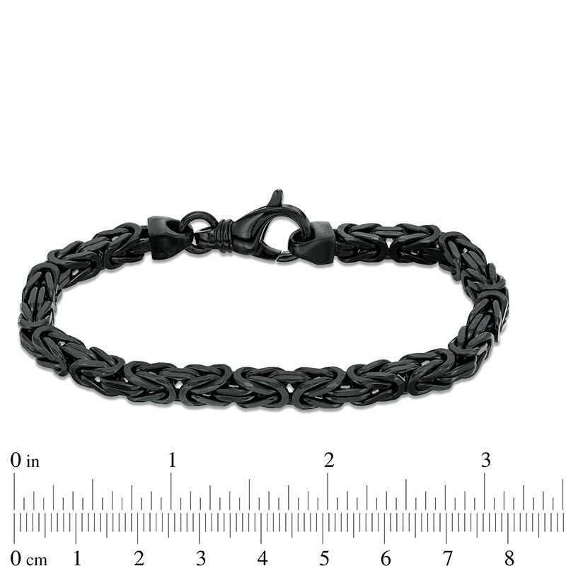 Main Image 4 of Previously Owned - Made in Italy 140 Gauge Byzantine Chain Bracelet in Sterling Silver - 8.5"