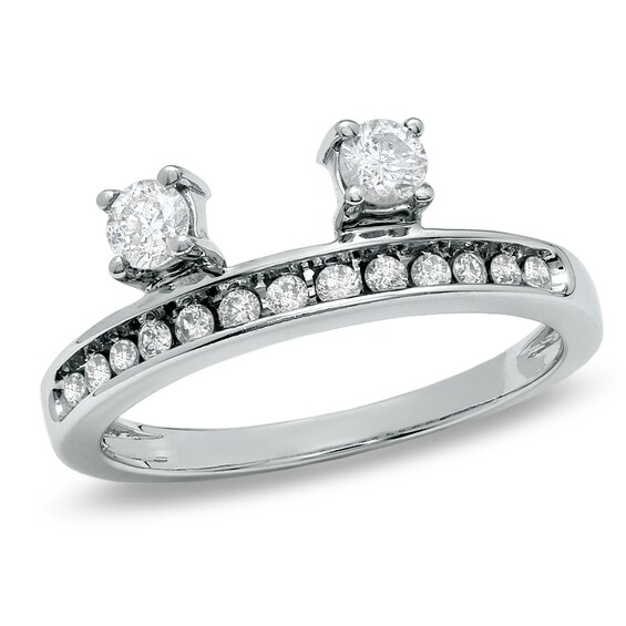 Previously Owned - 1/2 CT. T.w. Diamond Solitaire Enhancer in 14K White Gold
