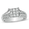Thumbnail Image 1 of Previously Owned - 1 CT. T.W. Composite Princess-Cut Diamond Engagement Ring in 14K White Gold