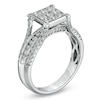 Thumbnail Image 2 of Previously Owned - 1 CT. T.W. Composite Princess-Cut Diamond Engagement Ring in 14K White Gold