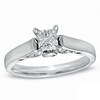 Thumbnail Image 1 of Previously Owned - 1 CT. T.W. Princess-Cut Diamond Engagement Ring in 14K White Gold (I/I1)