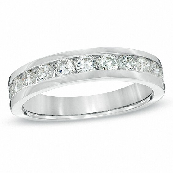 Previously Owned - 1 CT. T.w. Diamond Anniversary Band in 18K White Gold (E/I1)