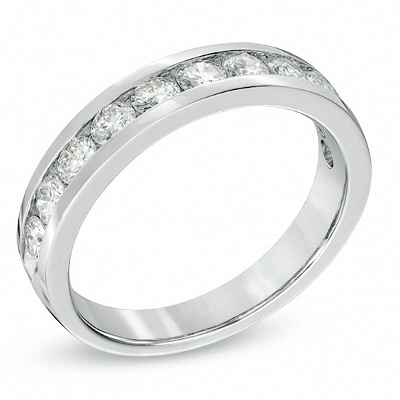 Previously Owned - 1 CT. T.w. Diamond Anniversary Band in 18K White Gold (E/I1)