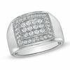 Thumbnail Image 1 of Previously Owned - Men's 1 CT. T.W. Diamond Frame Ring in 10K White Gold
