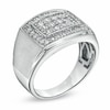 Thumbnail Image 2 of Previously Owned - Men's 1 CT. T.W. Diamond Frame Ring in 10K White Gold