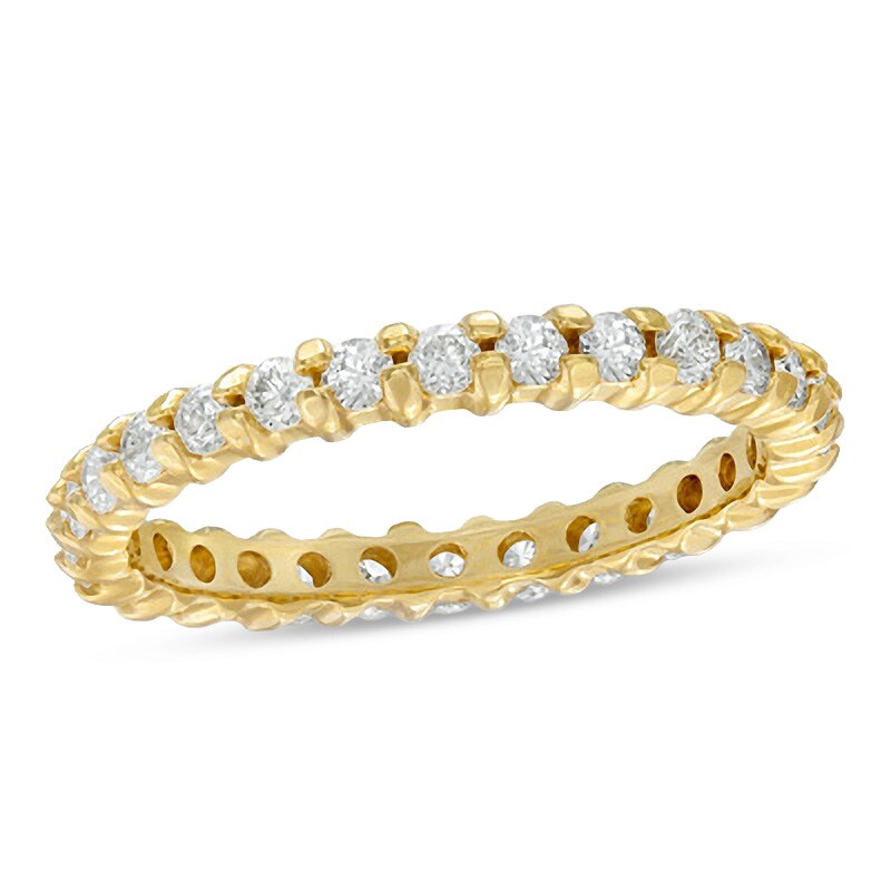 Main Image 1 of Previously Owned - 1 CT. T.W. Diamond Eternity Wedding Band in 14K Gold