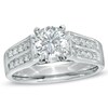 Thumbnail Image 1 of Previously Owned - 1/2 CT. T.W. Diamond Double Row Semi-Mount in 14K White Gold