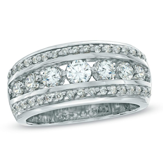 Previously Owned - 1 CT. T.w. Diamond Seven Stone Anniversary Band in 14K White Gold