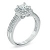 Thumbnail Image 2 of Previously Owned - 1 CT. T.W. Diamond Square Frame Vintage-Style Engagement Ring in 14K White Gold