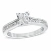 Thumbnail Image 1 of Previously Owned - 1/3 CT. T.W. Quad Princess-Cut Diamond Engagement Ring in 10K White Gold