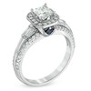 Thumbnail Image 2 of Previously Owned - Vera Wang Love Collection 1 CT. T.W. Princess-Cut Diamond Edge Engagement Ring in 14K White Gold