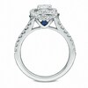 Thumbnail Image 3 of Previously Owned - Vera Wang Love Collection 1 CT. T.W. Diamond Swirl Frame Engagement Ring in 14K White Gold