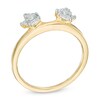 Thumbnail Image 2 of Previously Owned - 1/4 CT. T.W. Baguette and Round Diamond Solitaire Enhancer in 10K Gold