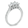 Thumbnail Image 2 of Previously Owned - 1 CT. T.W. Princess-Cut Diamond Past Present Future® Ring in 14K White Gold