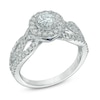 Thumbnail Image 2 of Previously Owned - Vera Wang Love Collection 7/8 CT. T.W. Diamond Frame Twist Engagement Ring in 14K White Gold