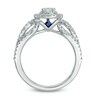 Thumbnail Image 3 of Previously Owned - Vera Wang Love Collection 7/8 CT. T.W. Diamond Frame Twist Engagement Ring in 14K White Gold