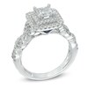 Thumbnail Image 2 of Previously Owned - Vera Wang Love Collection 1-1/4 CT. T.W. Princess-Cut Diamond Frame Engagement Ring in 14K White Gold