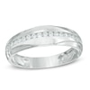 Thumbnail Image 1 of Previously Owned - Men's 1/3 CT. T.W. Diamond Wedding Band in 10K White Gold