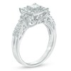 Thumbnail Image 2 of Previously Owned - 1 CT. T.W. Diamond Frame Split Shank Engagement Ring in 10K White Gold