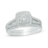 Thumbnail Image 1 of Previously Owned - 3/4 CT. T.W. Diamond Frame Split Shank Bridal Set in 10K White Gold