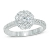 Thumbnail Image 1 of Previously Owned - 1-1/4  CT. T.W. Diamond Flower Frame Engagement Ring in 14K White Gold