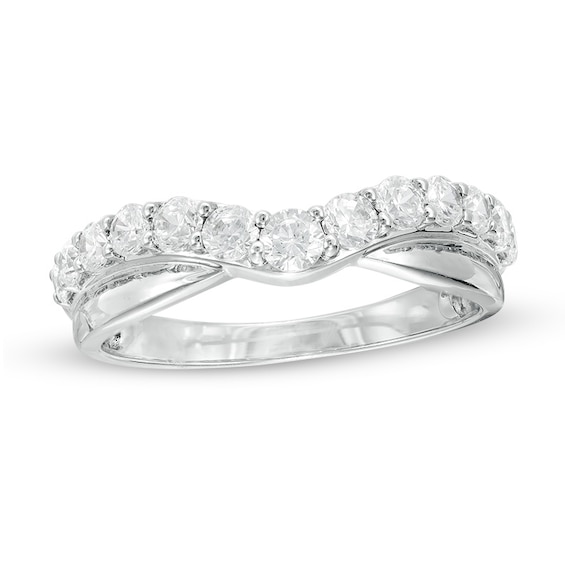 Previously Owned - 3/4 CT. T.w. Diamond Twist Contour Band in 14K White Gold