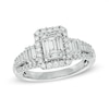 Thumbnail Image 1 of Previously Owned - 1 CT. T.W. Baguette Composite Diamond Engagement Ring in 14K White Gold