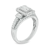Thumbnail Image 2 of Previously Owned - 1 CT. T.W. Baguette Composite Diamond Engagement Ring in 14K White Gold