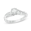 Thumbnail Image 1 of Previously Owned - 3/4 CT. T.W. Diamond Slant Engagement Ring in 14K White Gold