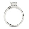 Thumbnail Image 3 of Previously Owned - 1/2 CT. T.W. Diamond Square Composite Bypass Engagement Ring in 14K White Gold