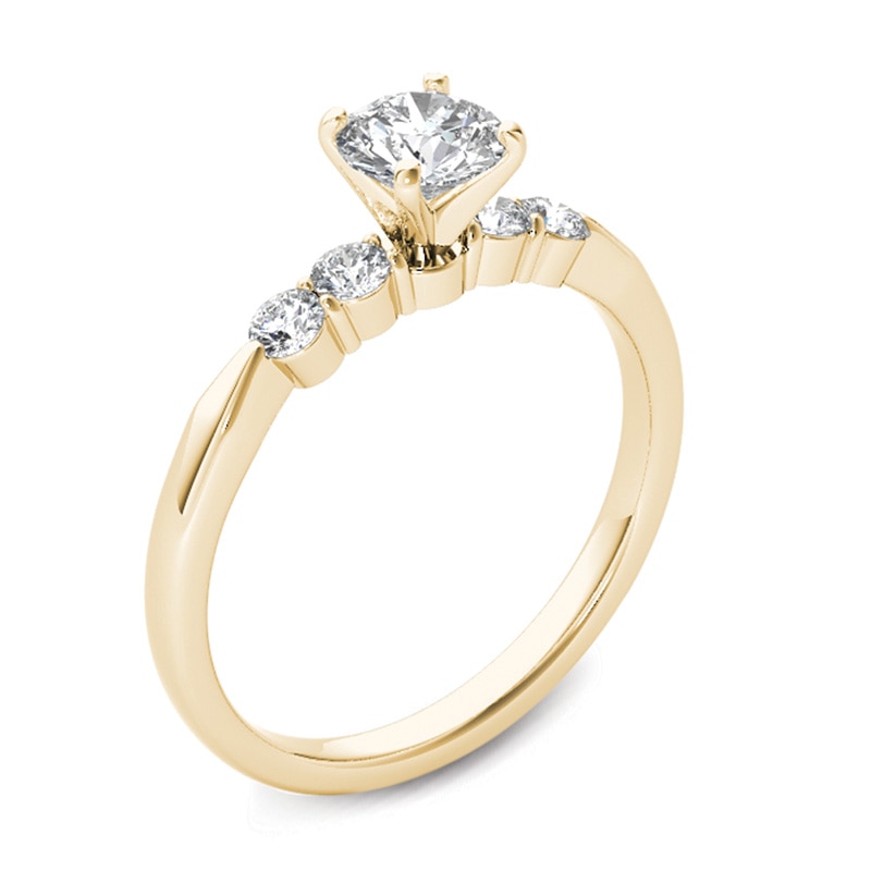 Main Image 2 of Previously Owned - 1/2 CT. T.W. Diamond Engagement Ring in 14K Gold