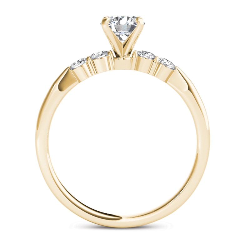 Main Image 3 of Previously Owned - 1/2 CT. T.W. Diamond Engagement Ring in 14K Gold