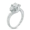 Thumbnail Image 2 of Previously Owned - 1/2 CT. T.W. Diamond Past Present Future® Engagement Ring in 10K White Gold