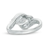 Thumbnail Image 3 of Previously Owned - 1/2 CT. T.W. Diamond Past Present Future® Engagement Ring in 10K White Gold