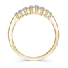 Thumbnail Image 3 of Previously Owned - 1/4 CT. T.W. Diamond Seven Stone Contour Wedding Band in 14K Gold