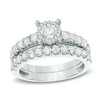 Thumbnail Image 0 of Previously Owned - 1-1/2 CT. T.W. Diamond Frame Bridal Set in 14K White Gold