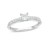 Thumbnail Image 1 of Previously Owned - 1/2 CT. T.W. Princess-Cut Diamond Engagement Ring in 10K White Gold