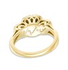 Thumbnail Image 2 of Previously Owned - 1 CT. T.W. Diamond Past Present Future® Double Cushion Frame Engagement Ring in 10K Gold