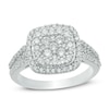 Thumbnail Image 1 of Previously Owned - 1 CT. T.W. Composite Diamond Cushion Frame Engagement Ring in 10K White Gold