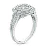 Thumbnail Image 2 of Previously Owned - 1 CT. T.W. Composite Diamond Cushion Frame Engagement Ring in 10K White Gold